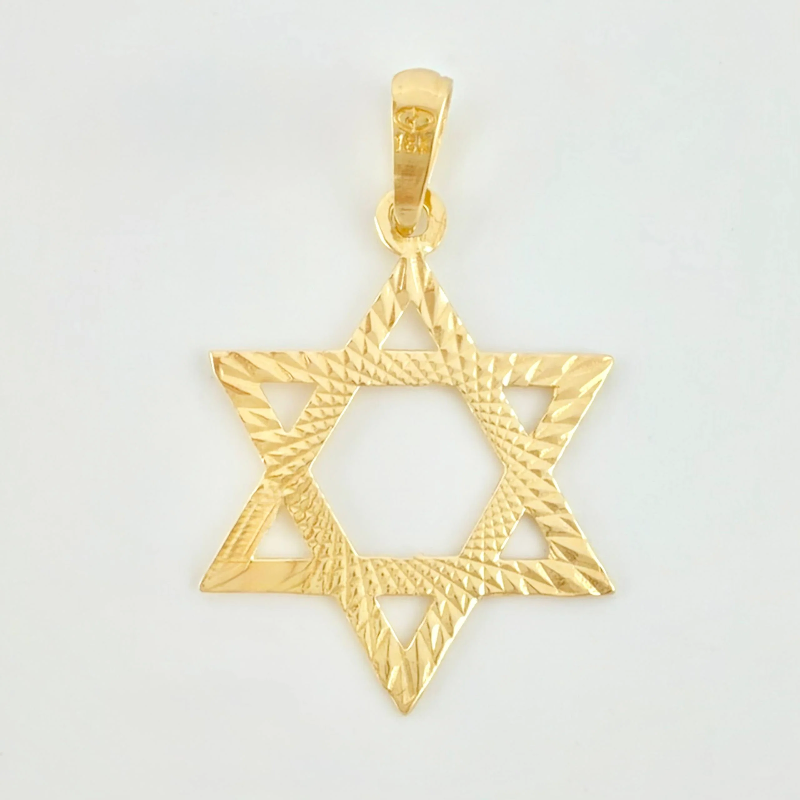 Dije Estrella De David 2.15gr / 1 1/2 in / Oro Amarillo 18K © - Image 3