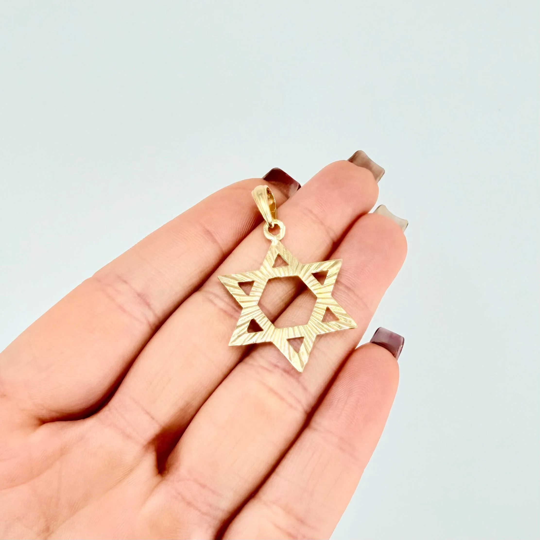 Dije Estrella De David 2.15gr / 1 1/2 in / Oro Amarillo 18K © - Image 5