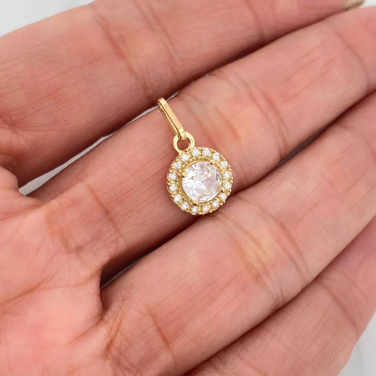 Dije Halo 1.8 g / 3/4 in Oro Amarillo 18K - Image 4