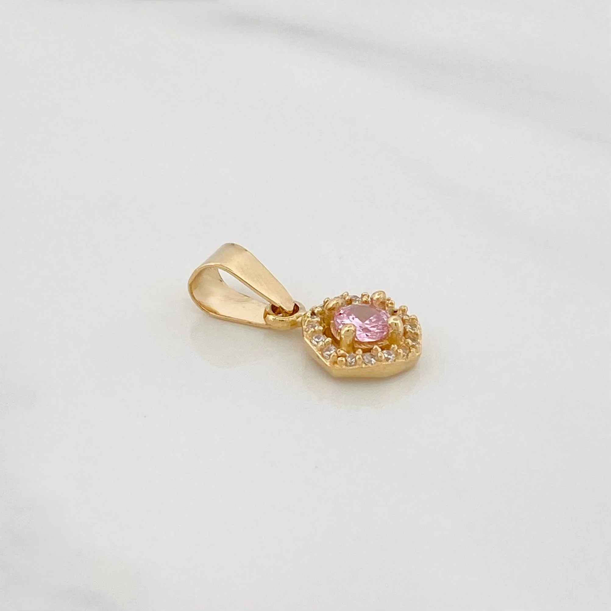 Dije Halo Circulo 1.2 g / 3/4 in Oro Amarillo 18K - Image 3