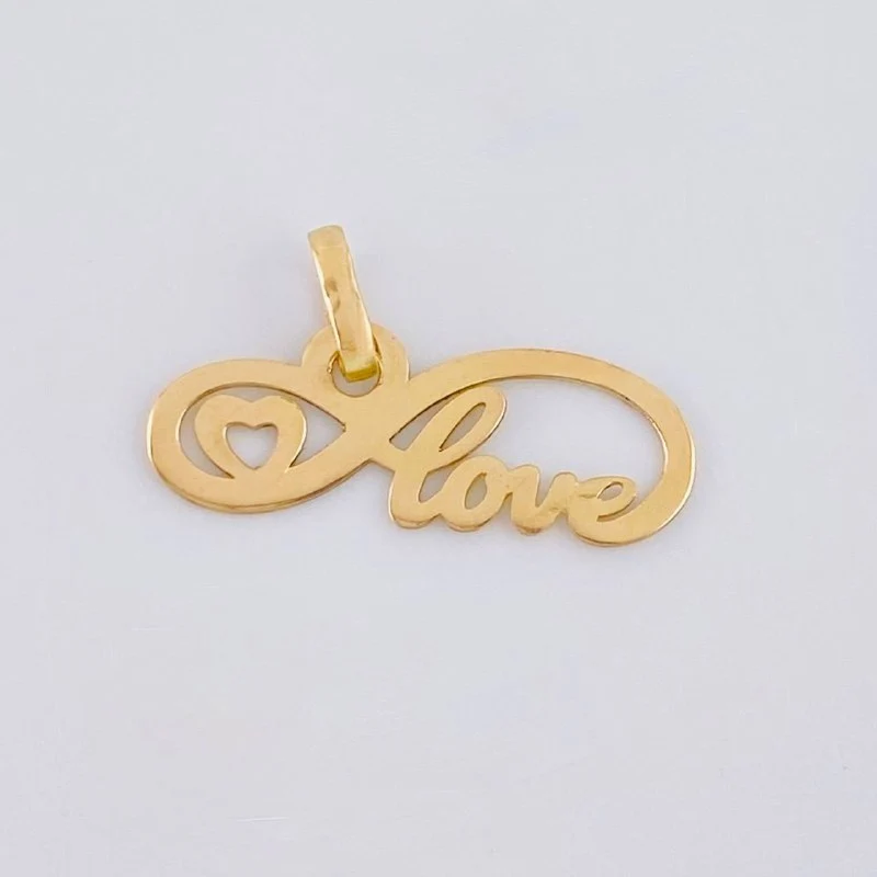 Dije Love Infinito 0.5 g / 1/2 in Oro Amarillo 18K