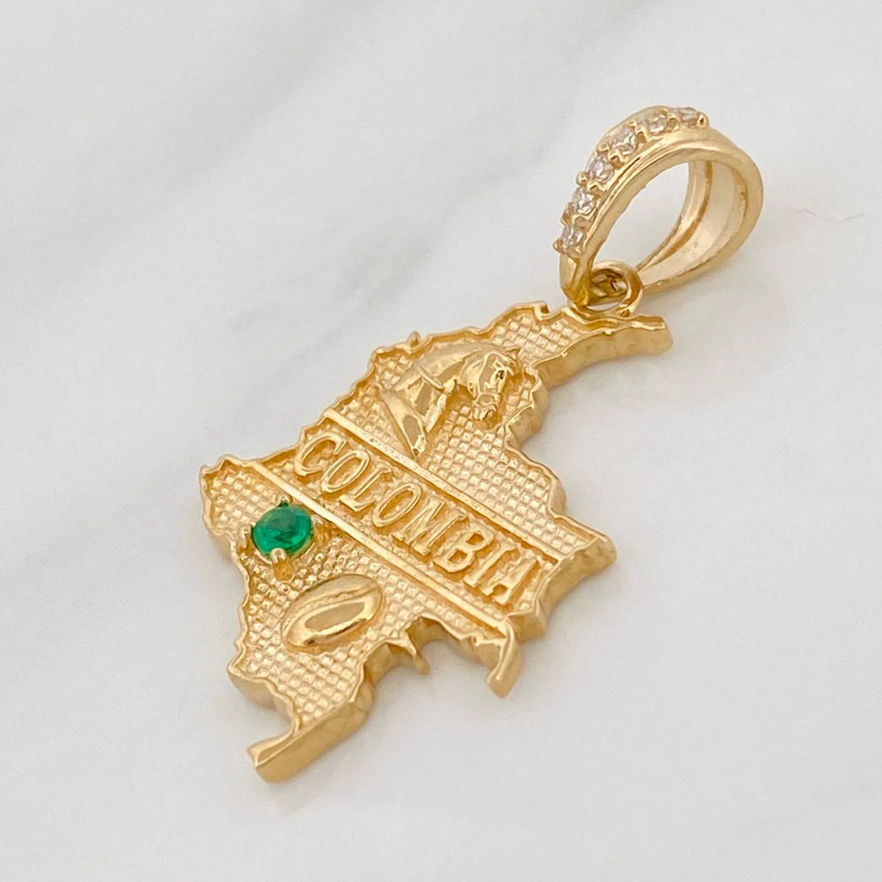 Dije Mapa Colombia 2.15g / 3/4 in Oro Amarillo 18K - Image 3