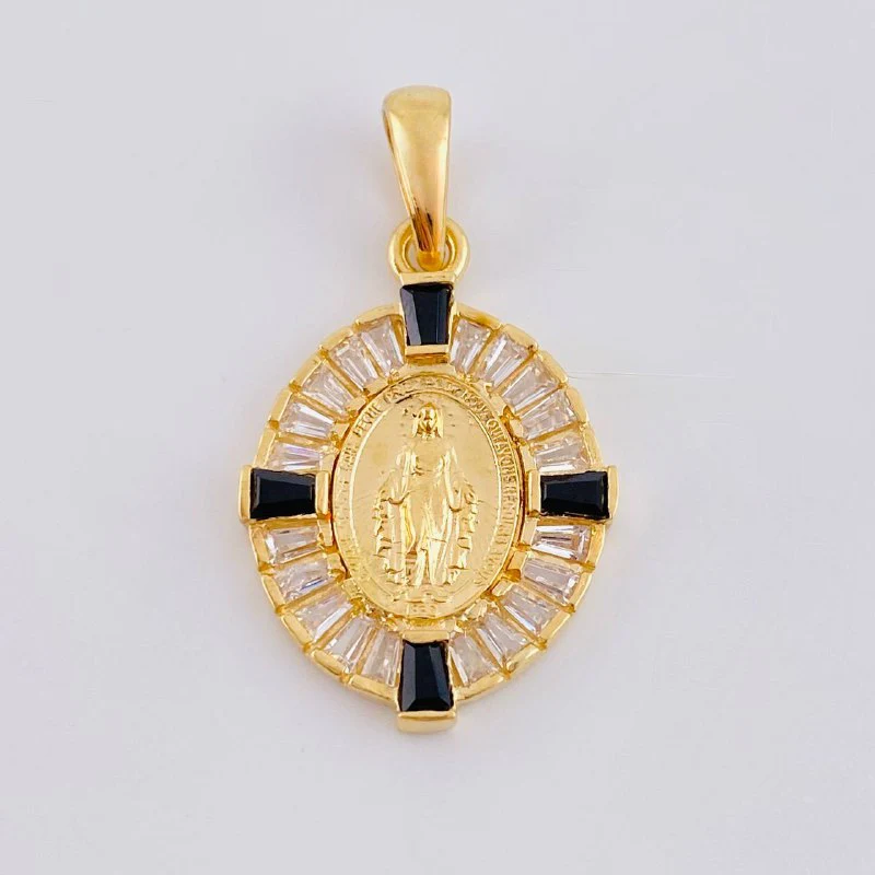 Dije Medalla Virgen Milagrosa 2.55 g / 1 in Oro Amarillo 18K