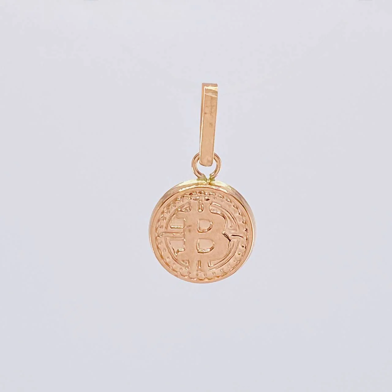 Dije Moneda Bit 0.65 g / 3/4 in Oro Rosa 18K - Image 2