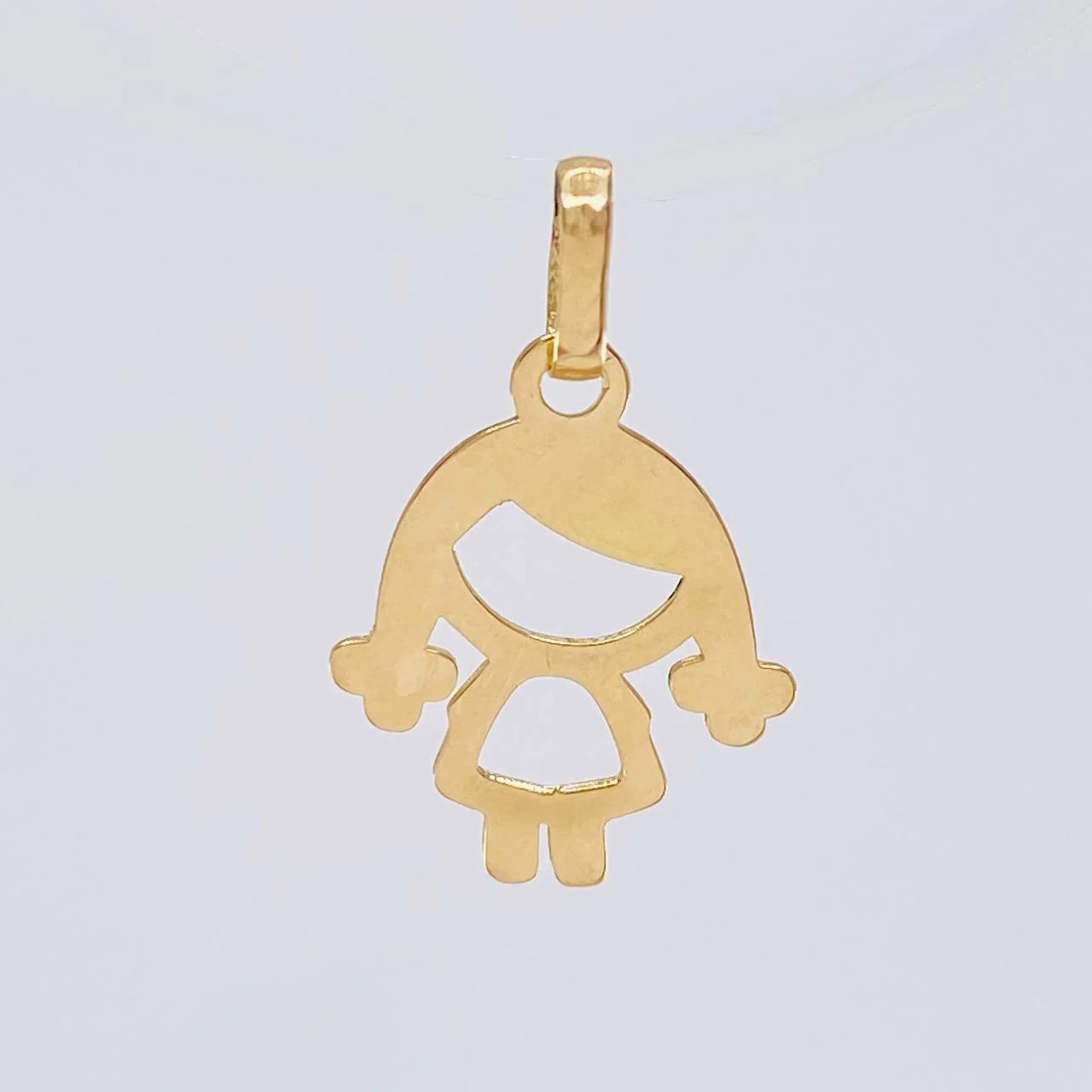 Dije Niña Silueta 0.45 g / 3/4 in Oro Amarillo 18K - Image 3