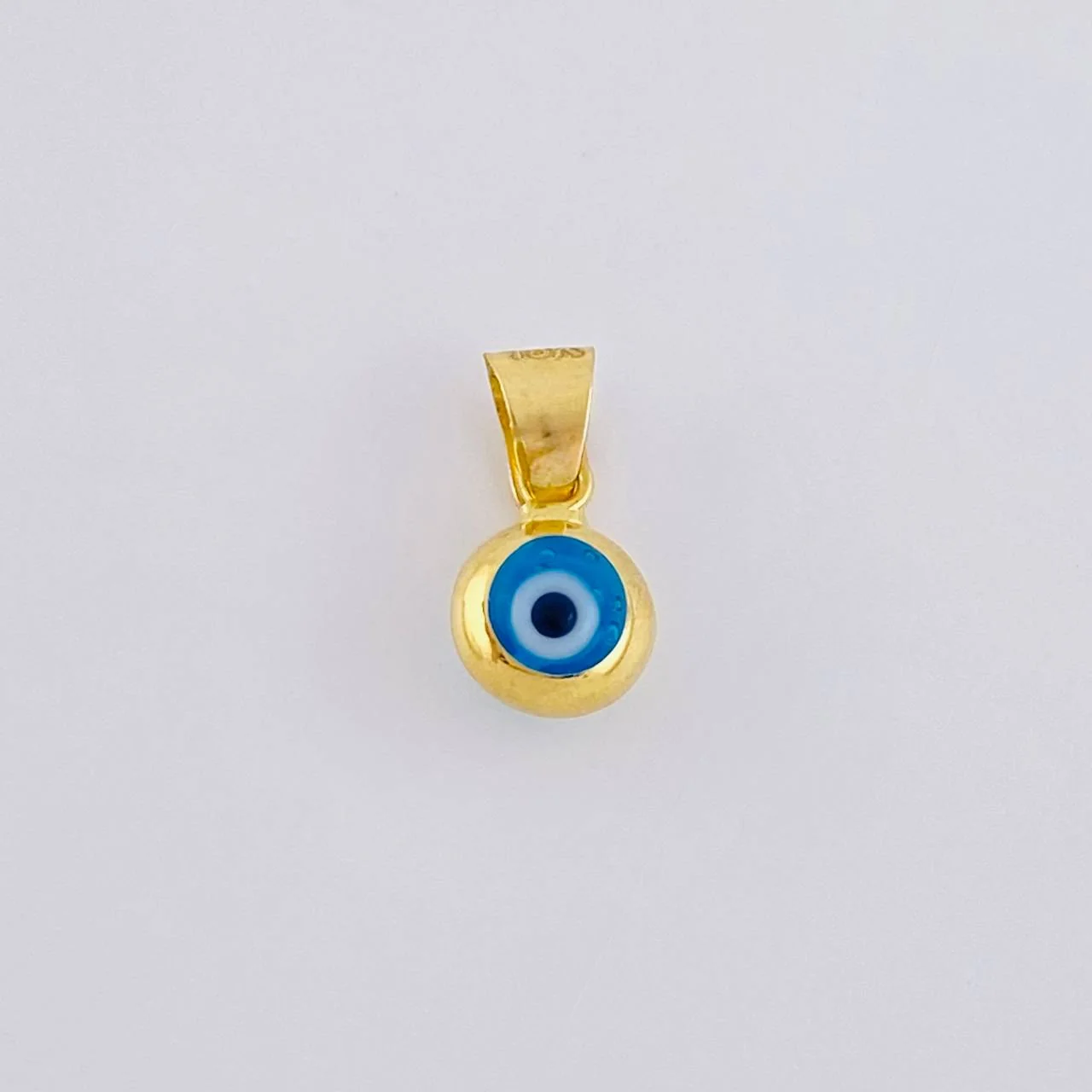 Dije Ojo Turco 0.4 g / 1/2 in Oro Amarillo +4 18K