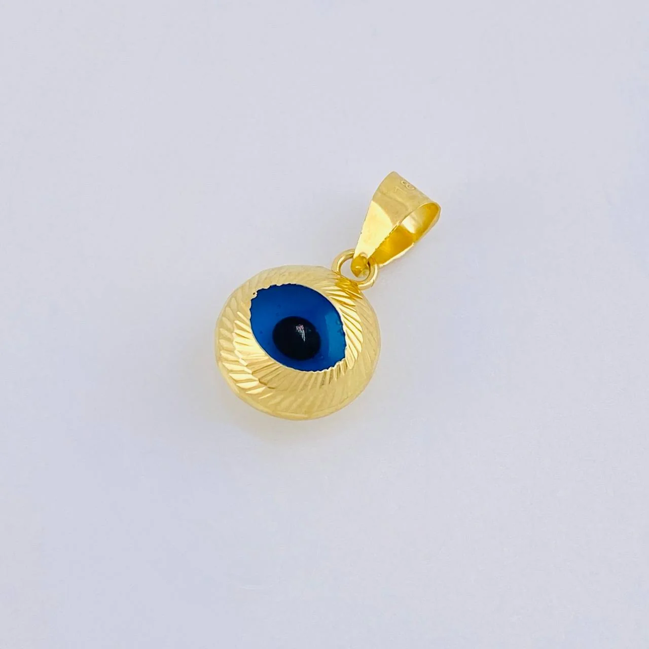 Dije Ojo Turco 0.8 g / 1/2 in Oro Amarillo +4 18K - Image 3