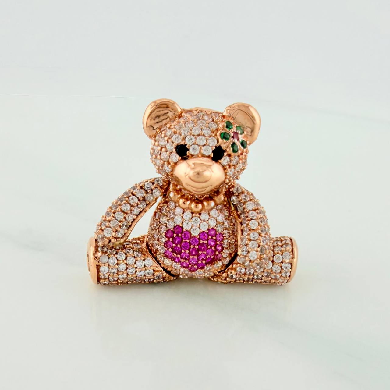 Dije Oso Articulado 8.2gr / 1 1/4 in / Oro Rosa 18K $ - Image 2