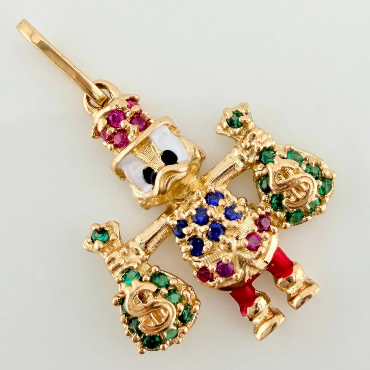 Dije Pato Bolsas de Dinero 1.65gr / 1 in / Oro Amarillo 18K & - Image 3