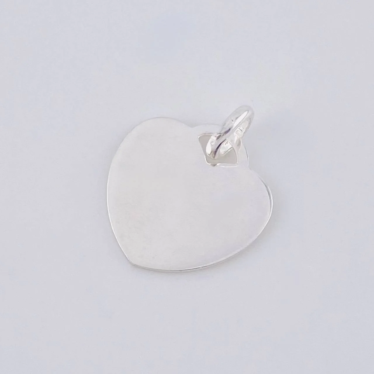 Dije Placa Corazón 1.4 g / 3/4 in Plata 925 - Image 3