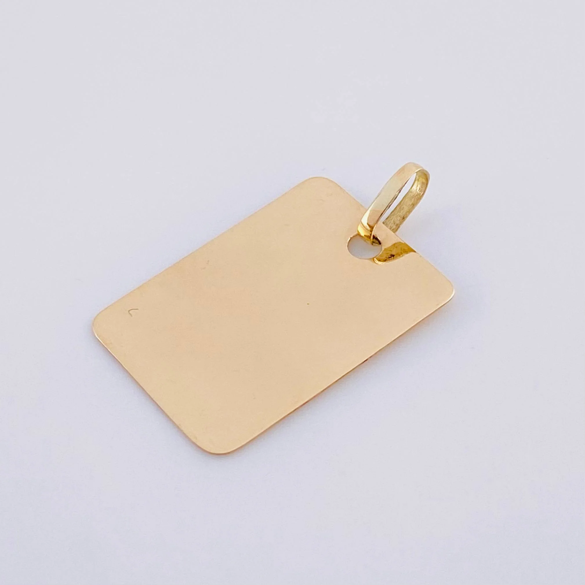 Dije Placa Cuadrada 1.15 g / 1 in Oro Amarillo 18K - Image 4