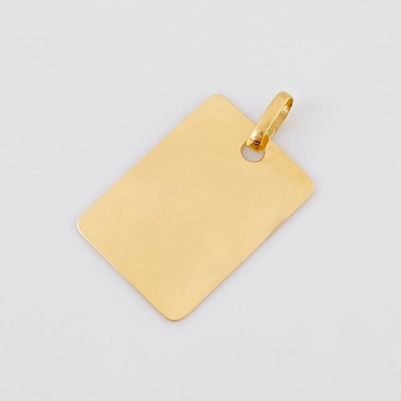 Dije Placa Rectangular 1.2 g / 1 in Oro Amarillo 18K - Image 3