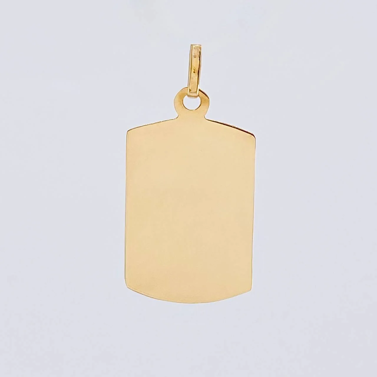 Dije Placa Rectangular Ovalada 1.4 g / 1 1/4 in Oro Amarillo 18K - Image 2