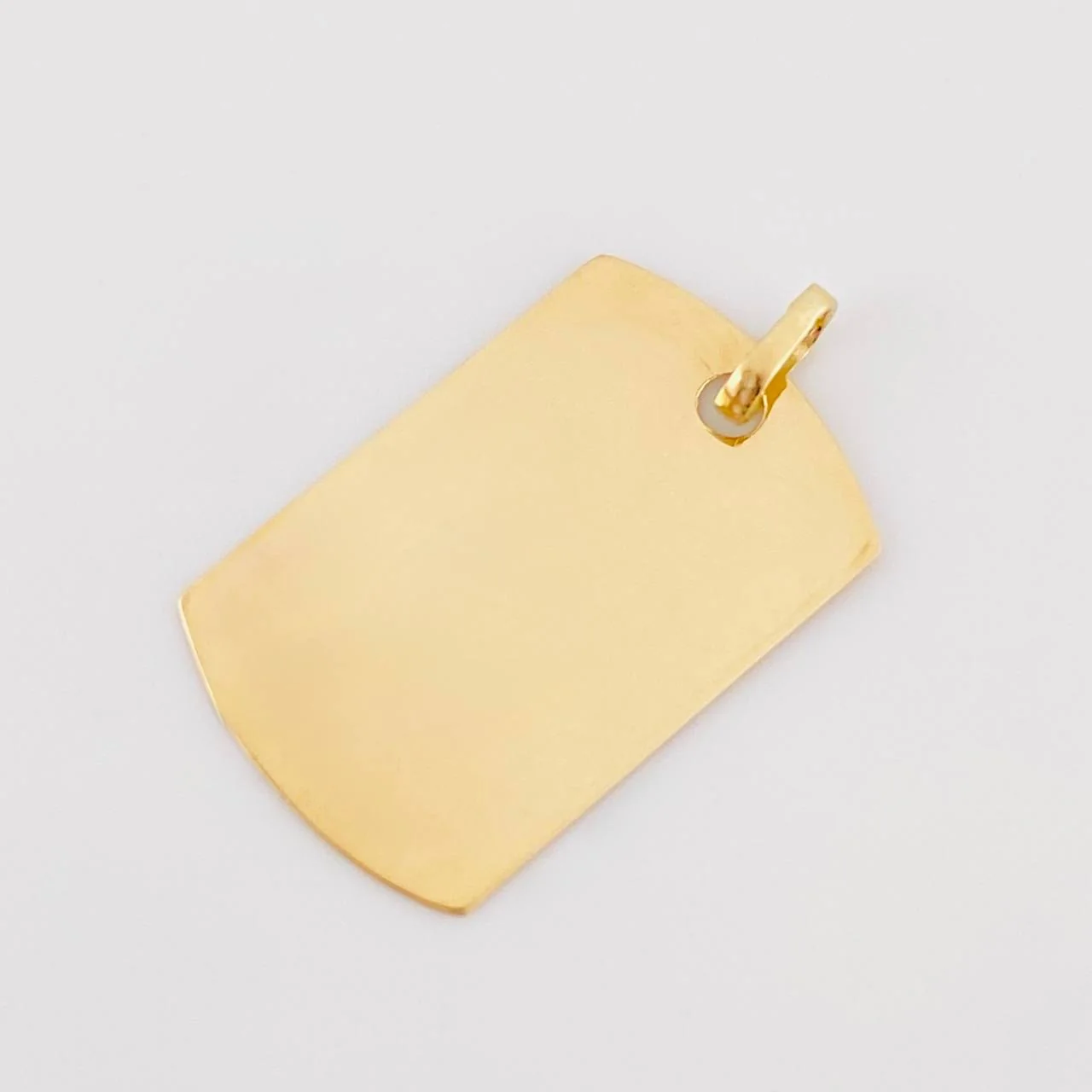 Dije Placa Rectangular Ovalada 1.5 g / 1 in Oro Amarillo 18K - Image 3