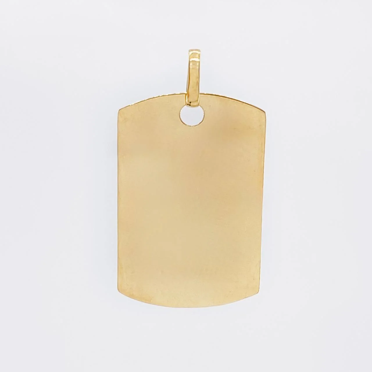 Dije Placa Rectangular Ovalada 1.5 g / 1 in Oro Amarillo 18K - Image 2