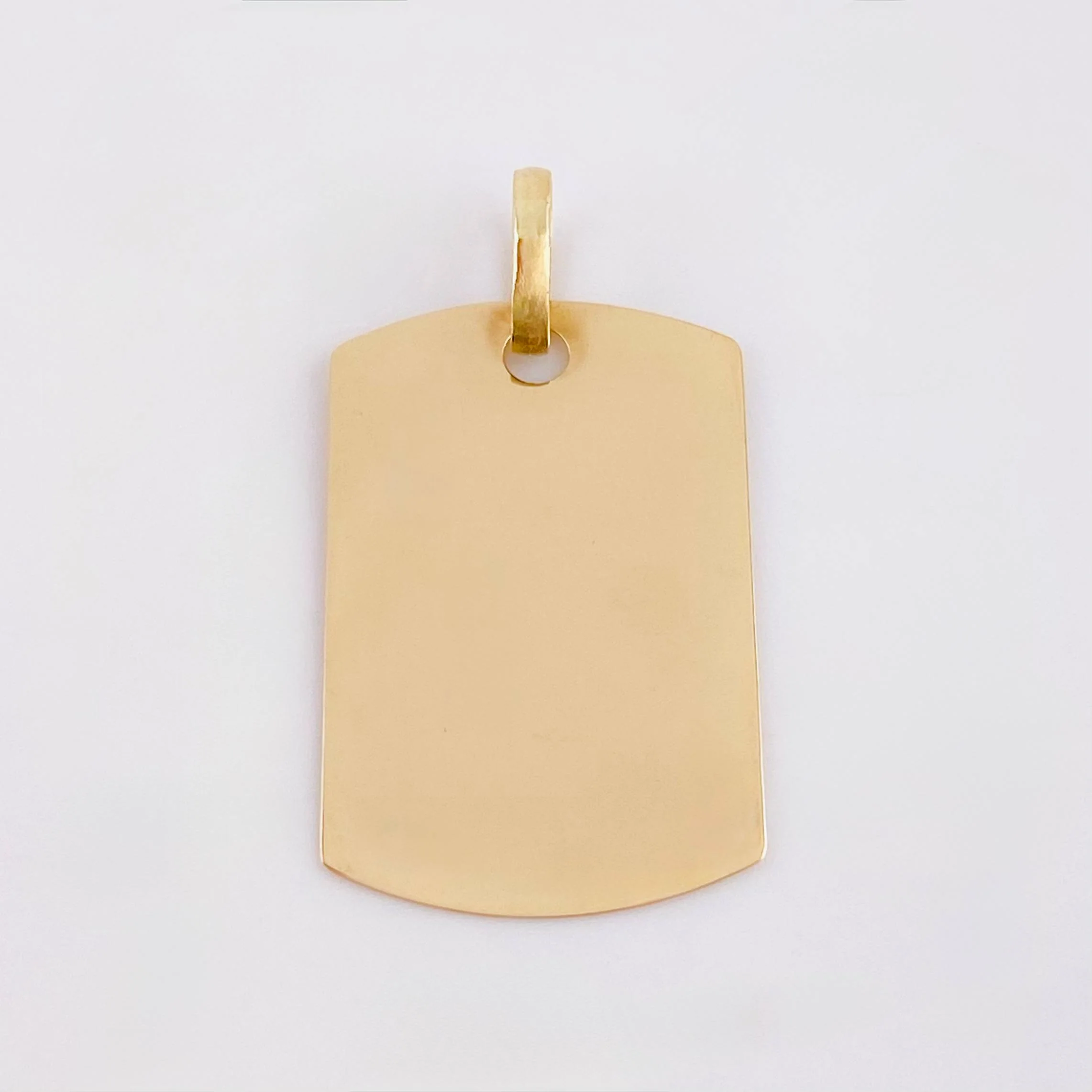 Dije Placa Rectangular Ovalada 1.5gr / 1 in / Oro Amarillo 18K © - Image 2