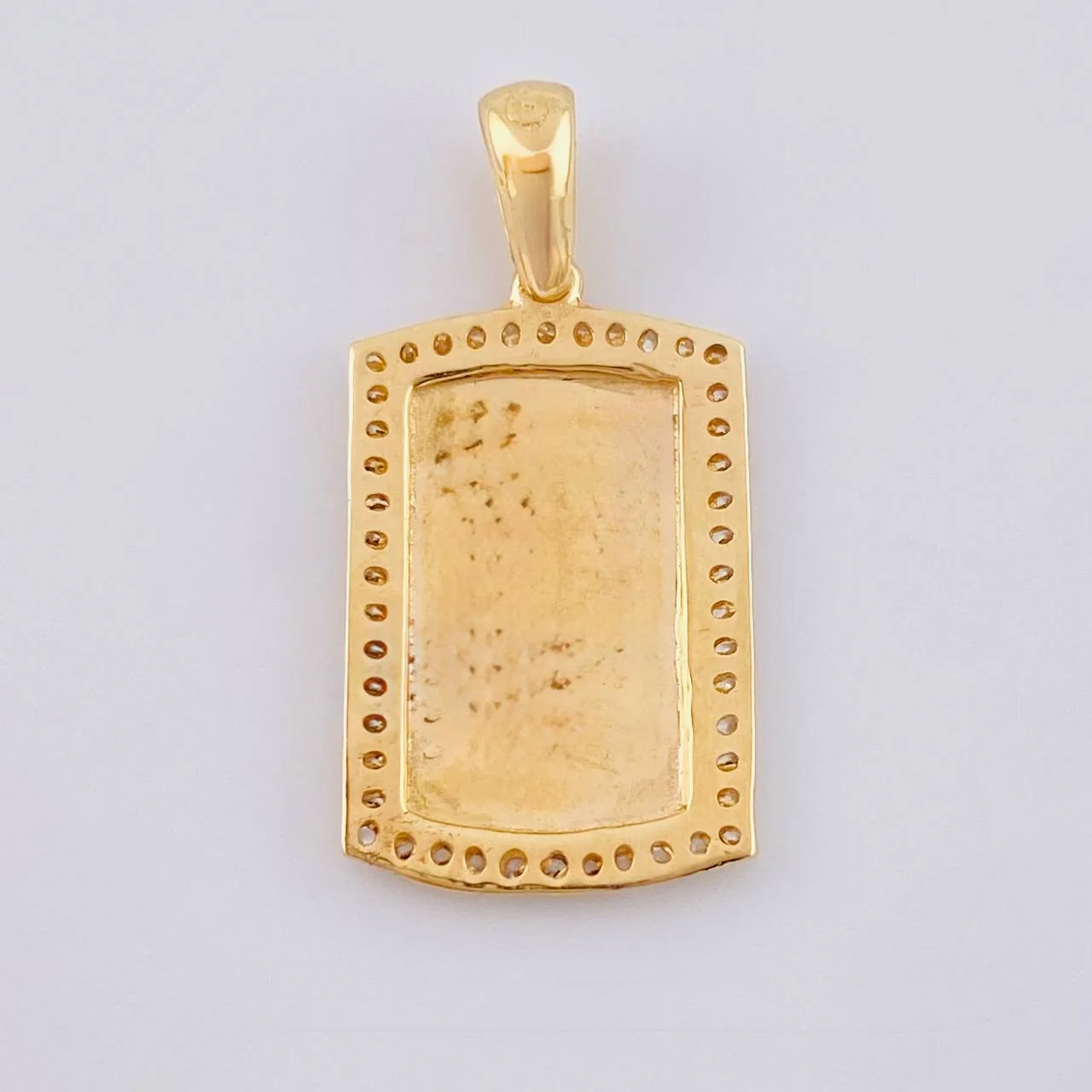 Dije Placa Rectangular Ovalada 2.5 g / 1 in Oro Amarillo 18K - Image 4