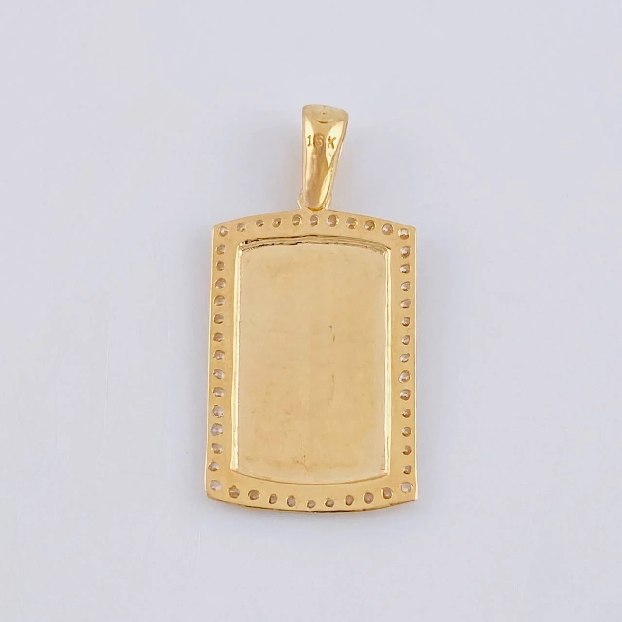 Dije Placa Rectangular Ovalada 2.75 g / 1 in Oro Amarillo 18K - Image 4