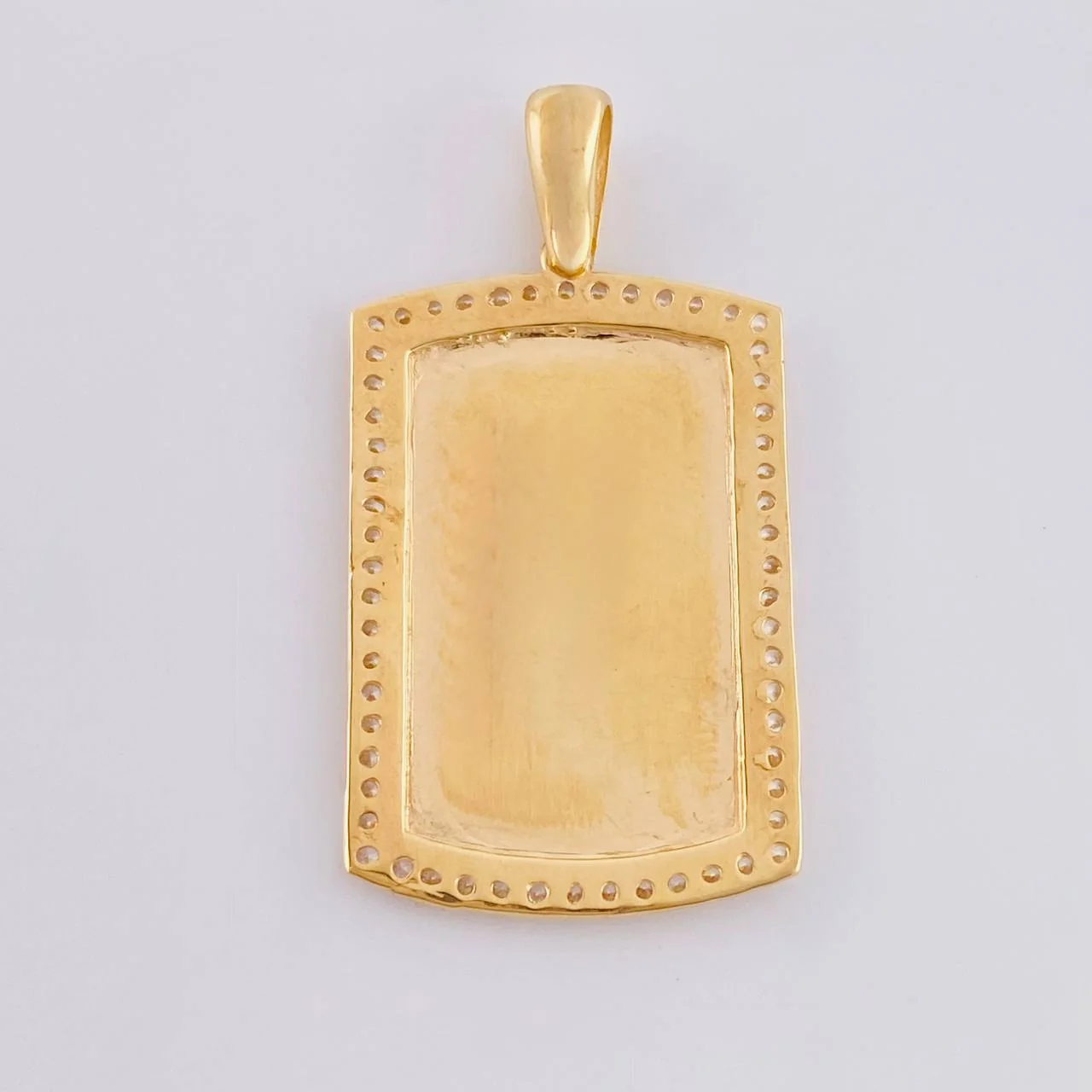 Dije Placa Rectangular Ovalada 5.85 g / 1 1/2 in Oro Amarillo 18K - Image 4