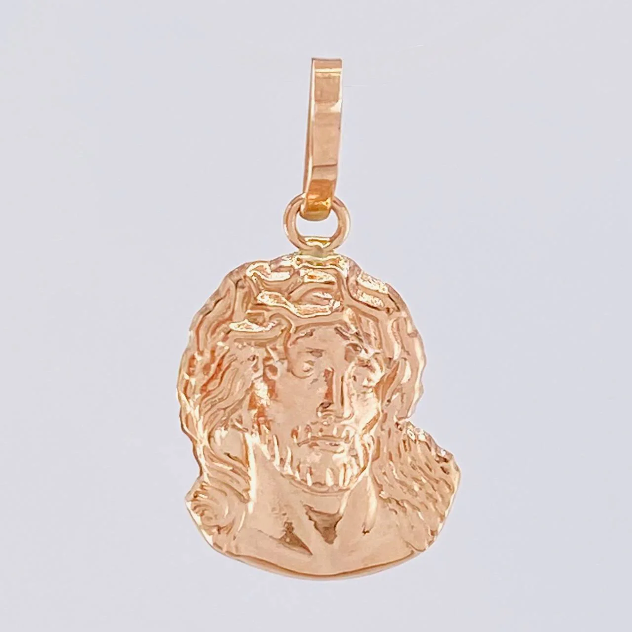 Dije Rostro Cristo 1 g / 1 in Oro Rosa 18K - Image 2