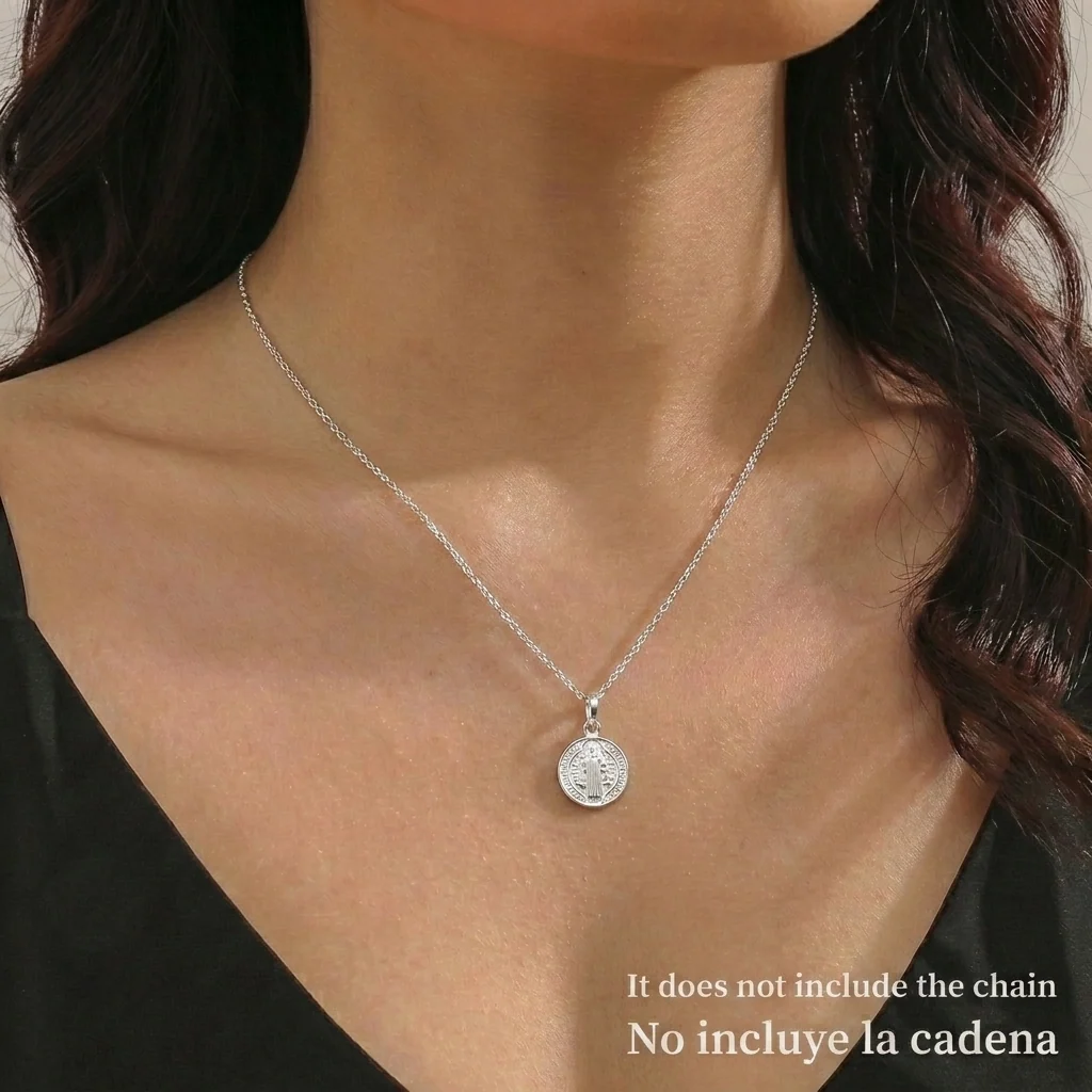 Dije San Benito 1.3 g / 3/4 in Plata 925 - Image 3
