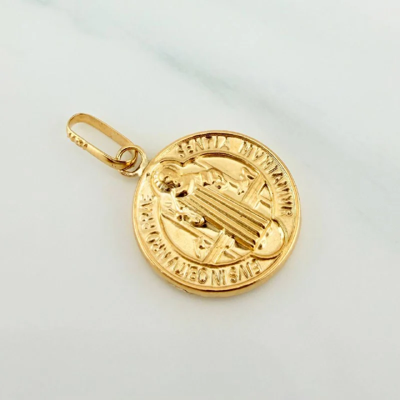 Dije San Benito 1.5 g / 1 in Oro Amarillo 18K - Image 2