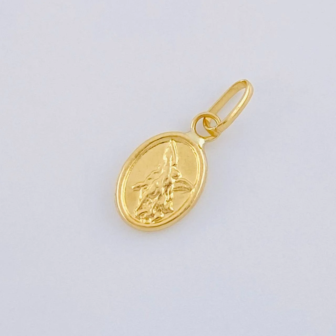 Dije San Miguel Arcangel 0.25 g / 1/2 in Oro Amarillo 18K - Image 3