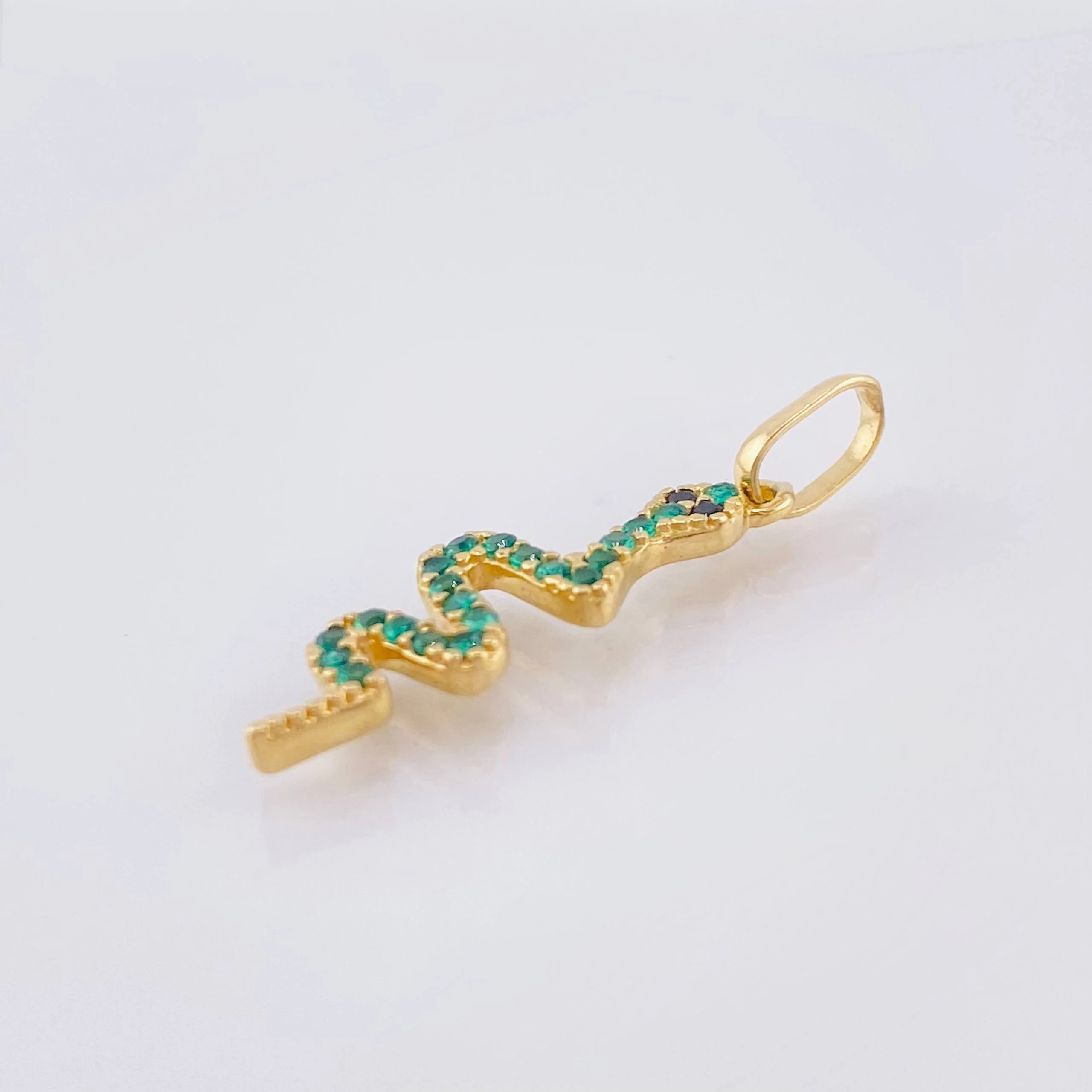 Dije serpiente 1.15gr / 1 in / Oro Amarillo 18K © - Image 2