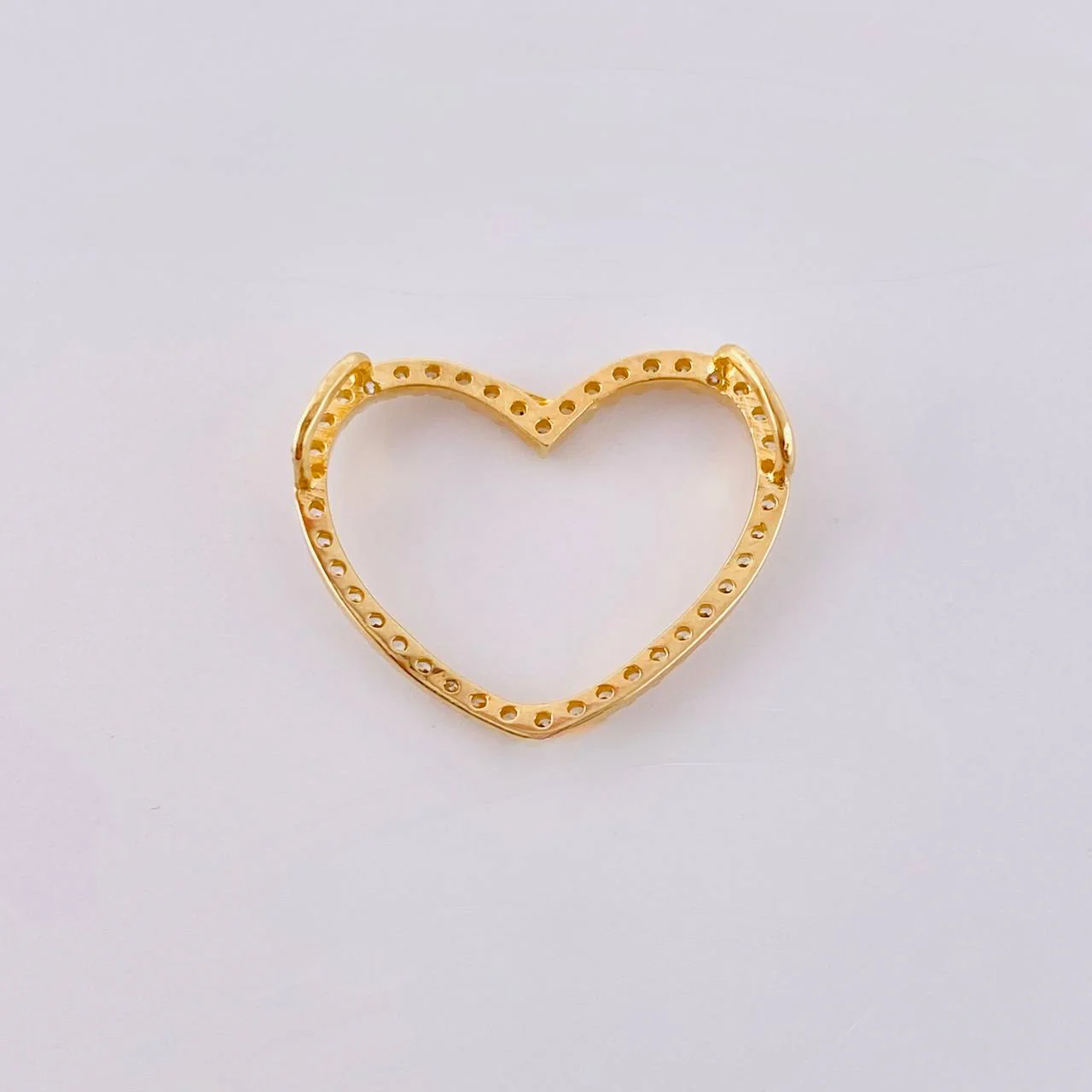 Dije Silueta Corazón 1.05 g / 3/4 in Oro Amarillo 18K - Image 2