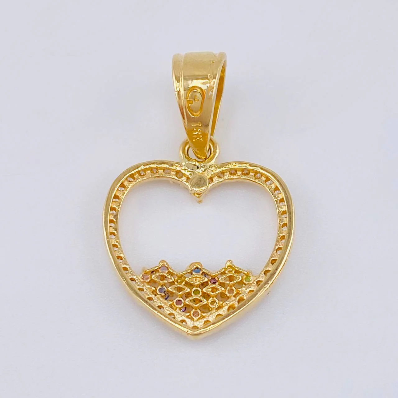 Dije Silueta Corazon 2.55 g / 1 in Oro Amarillo 18K - Image 2