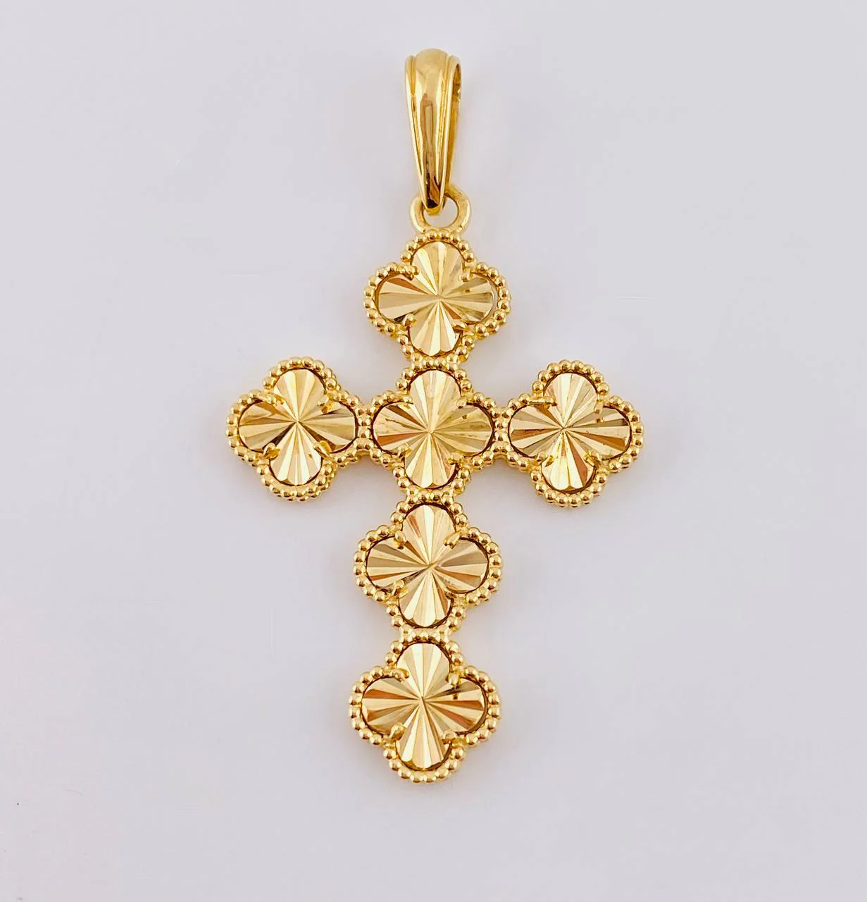 Dije Trebol Dorado 6.55 g / 2 in Oro Amarillo 18K