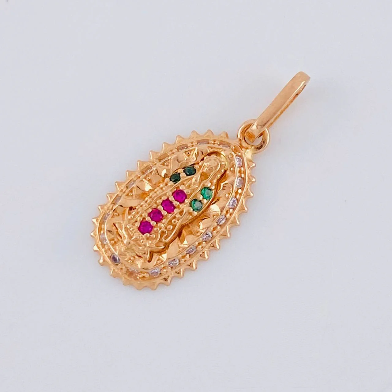 Dije Virgen De Guadalupe 1.35 g / 1 in Oro Rosa 18K - Image 3