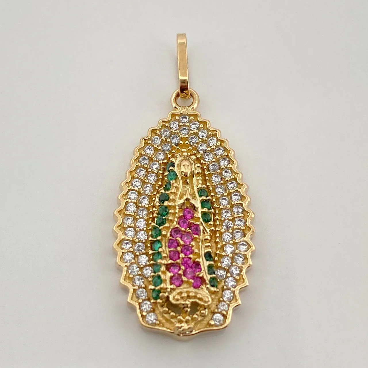 Dije Virgen De Guadalupe 3.4 g / 1 1/4 in Oro Amarillo 18K
