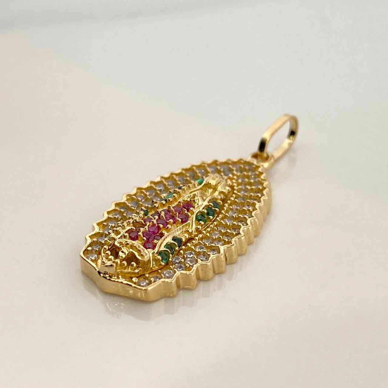 Dije Virgen De Guadalupe 3.4 g / 1 1/4 in Oro Amarillo 18K - Image 2