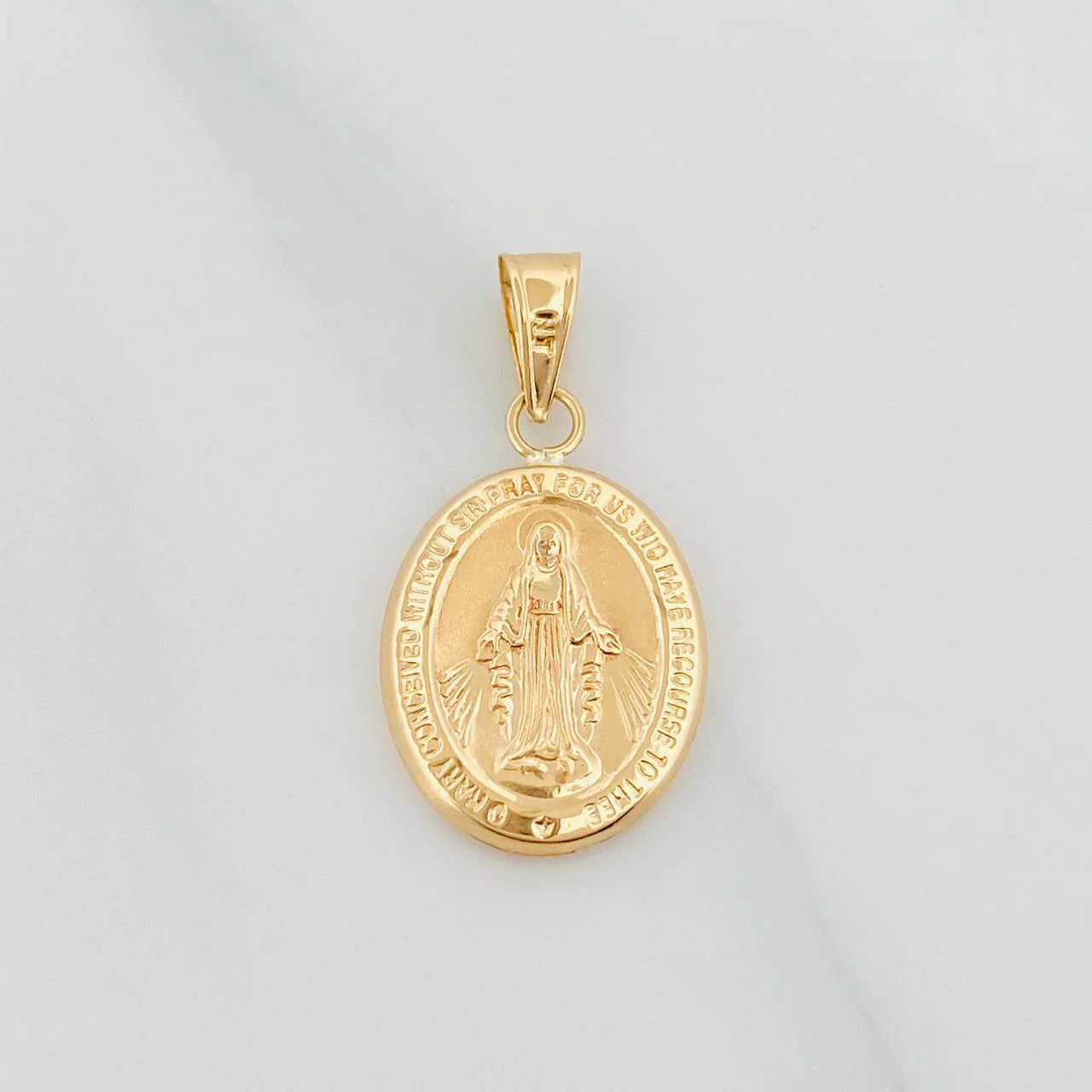 Dije Virgen De La Milagrosa 1.05 g / 3/4 in Oro Amarillo 18K