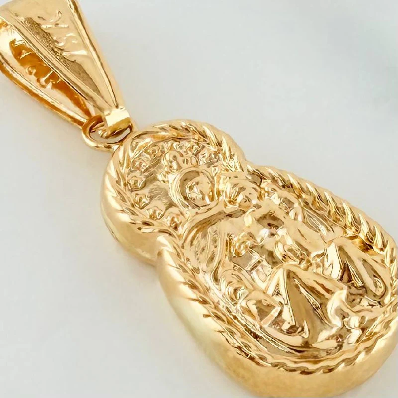 Dije Virgen Del Carmen 1.15 g / 1 1/4 in Oro Amarillo 18K - Image 3