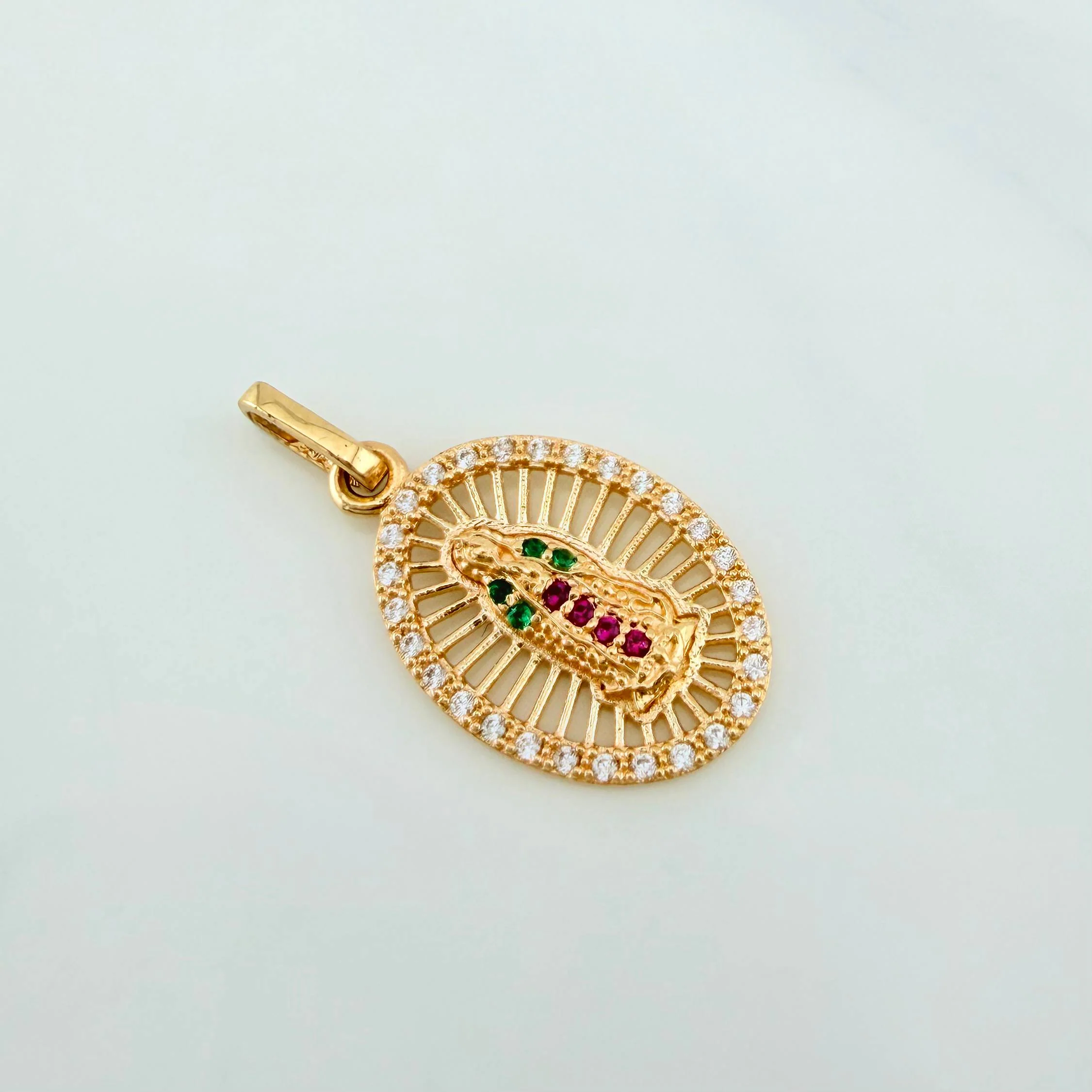 Dije Virgen Guadalupe 1.6g / 1 in Oro Amarillo 18K - Image 2