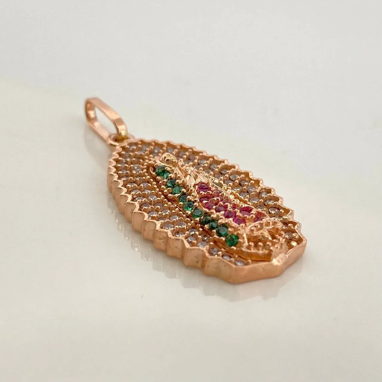 Dije Virgen Guadalupe 1.9 g / 1 in Oro Rosa 18K - Image 2