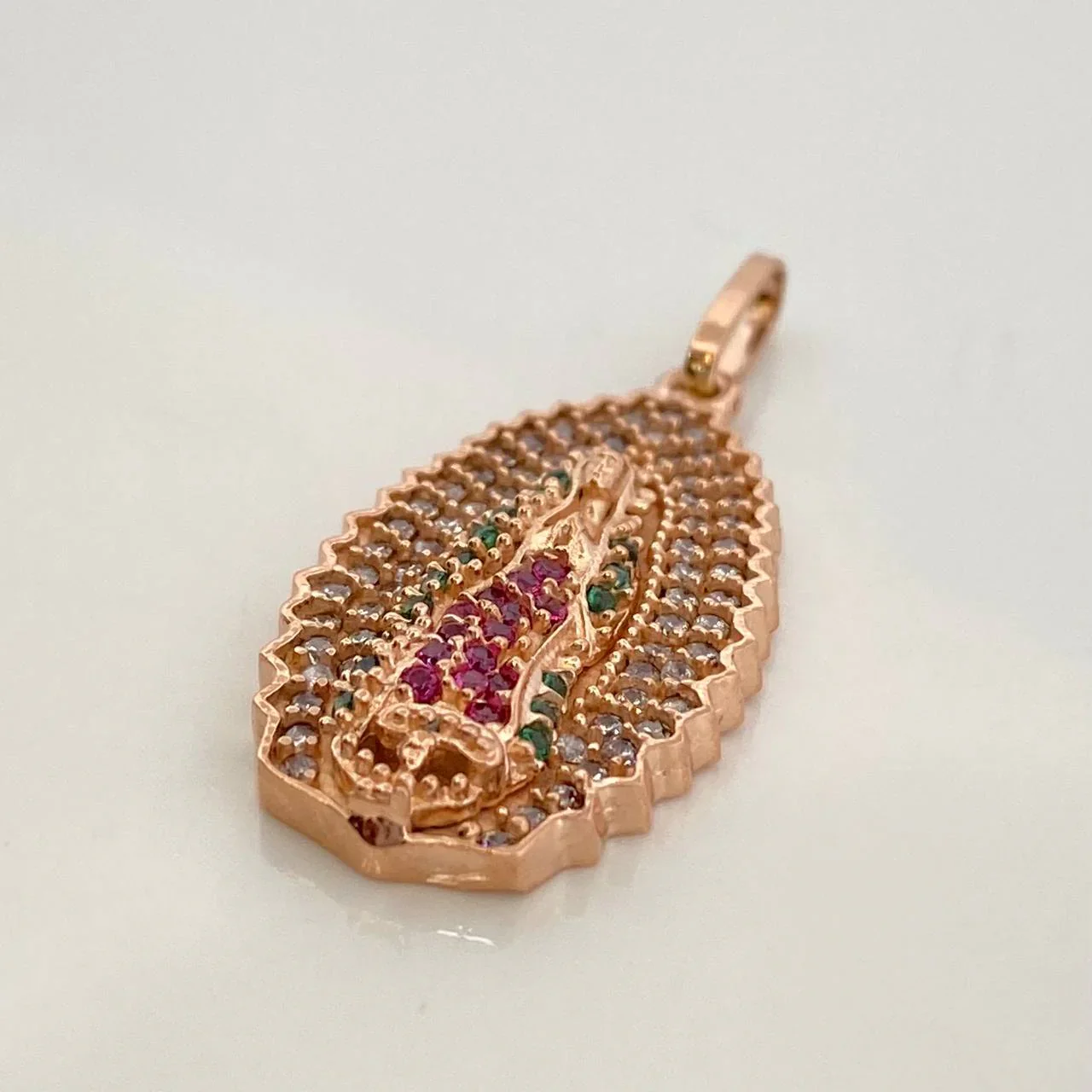 Dije Virgen Guadalupe 1.9 g / 1 in Oro Rosa 18K - Image 3