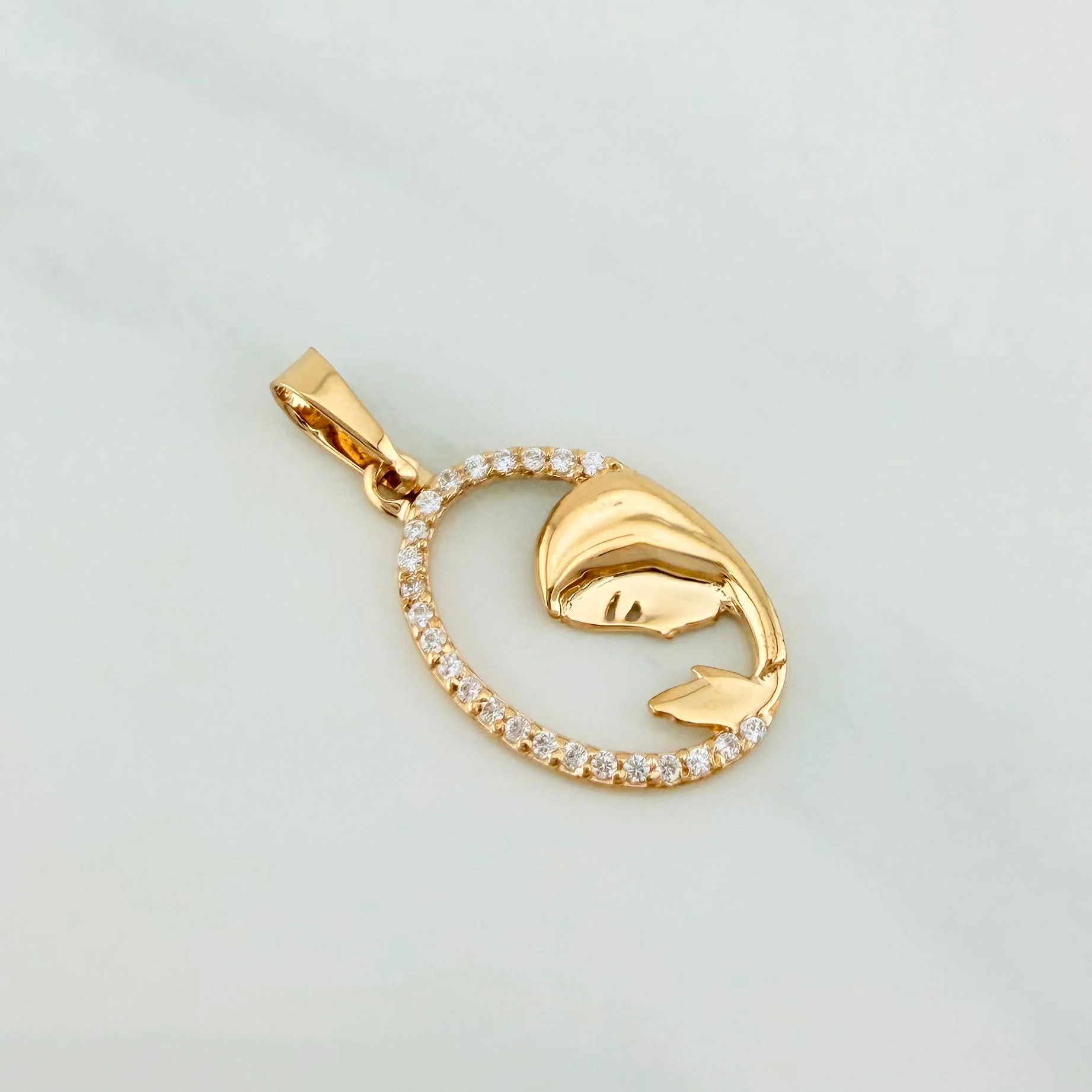 Dije Virgen Maria 0.95 g / 1 in Oro Amarillo 18K - Image 2