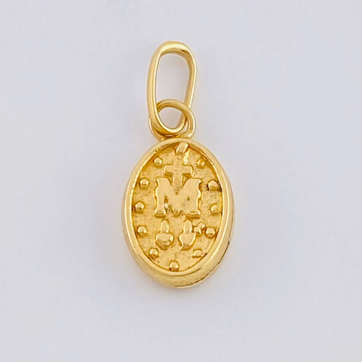 Dije Virgen Milagrosa 0.25 g / 1/2 in Oro Amarillo 18K - Image 4
