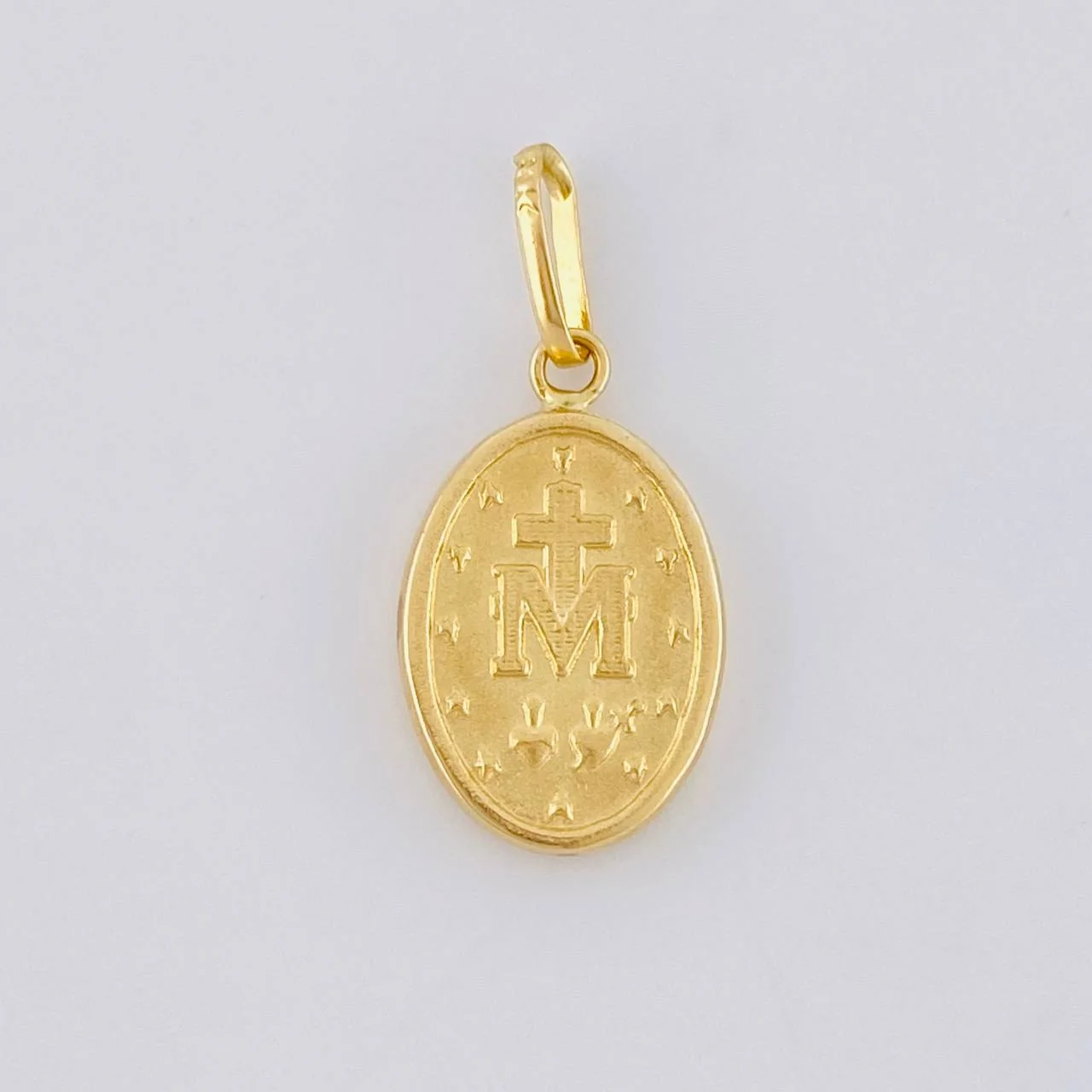 Dije Virgen Milagrosa 0.7 g / 3/4 in Oro Amarillo 18K - Image 2