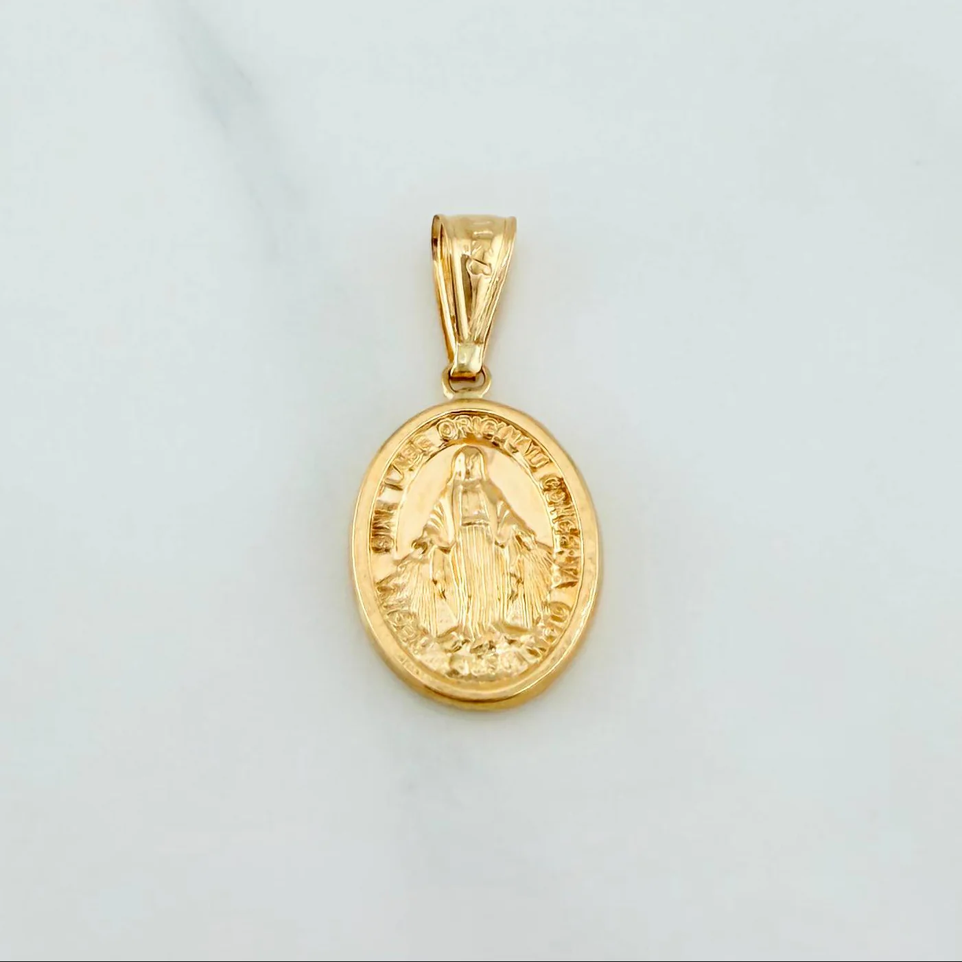 Dije Virgen Milagrosa 1.4 g / 1 1/4 in Oro Amarillo 18K - Image 2