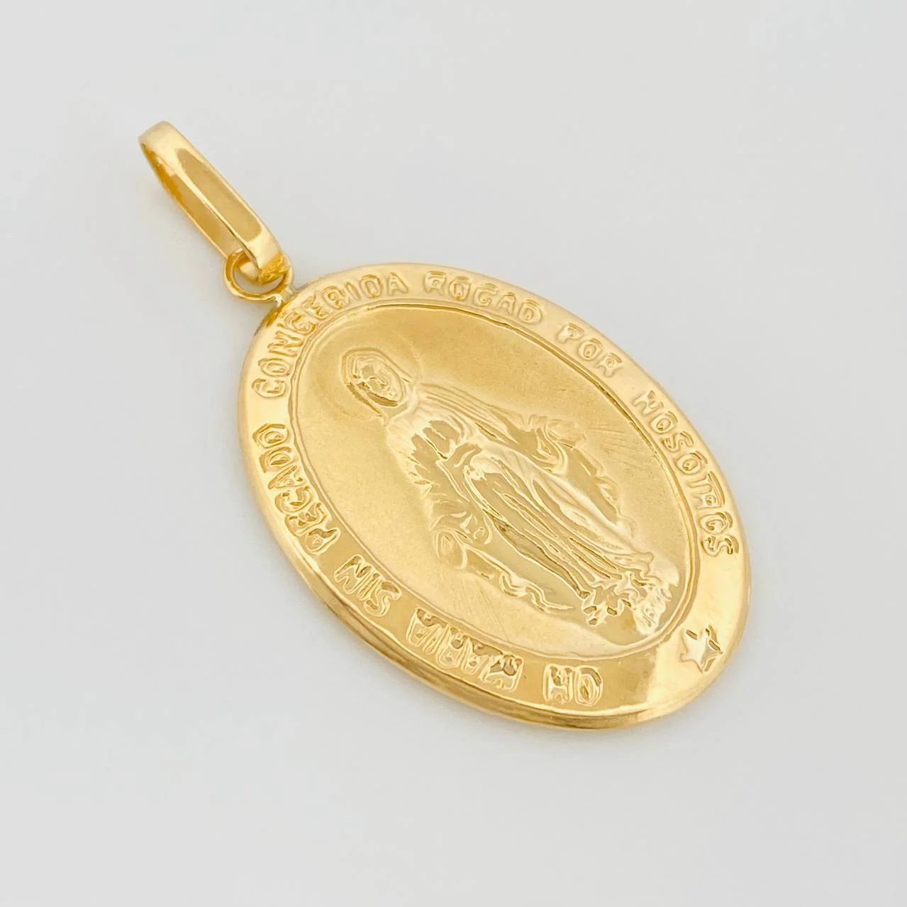 Dije Virgen Milagrosa 3 g / 1 3/4 in Oro Amarillo 18K - Image 3