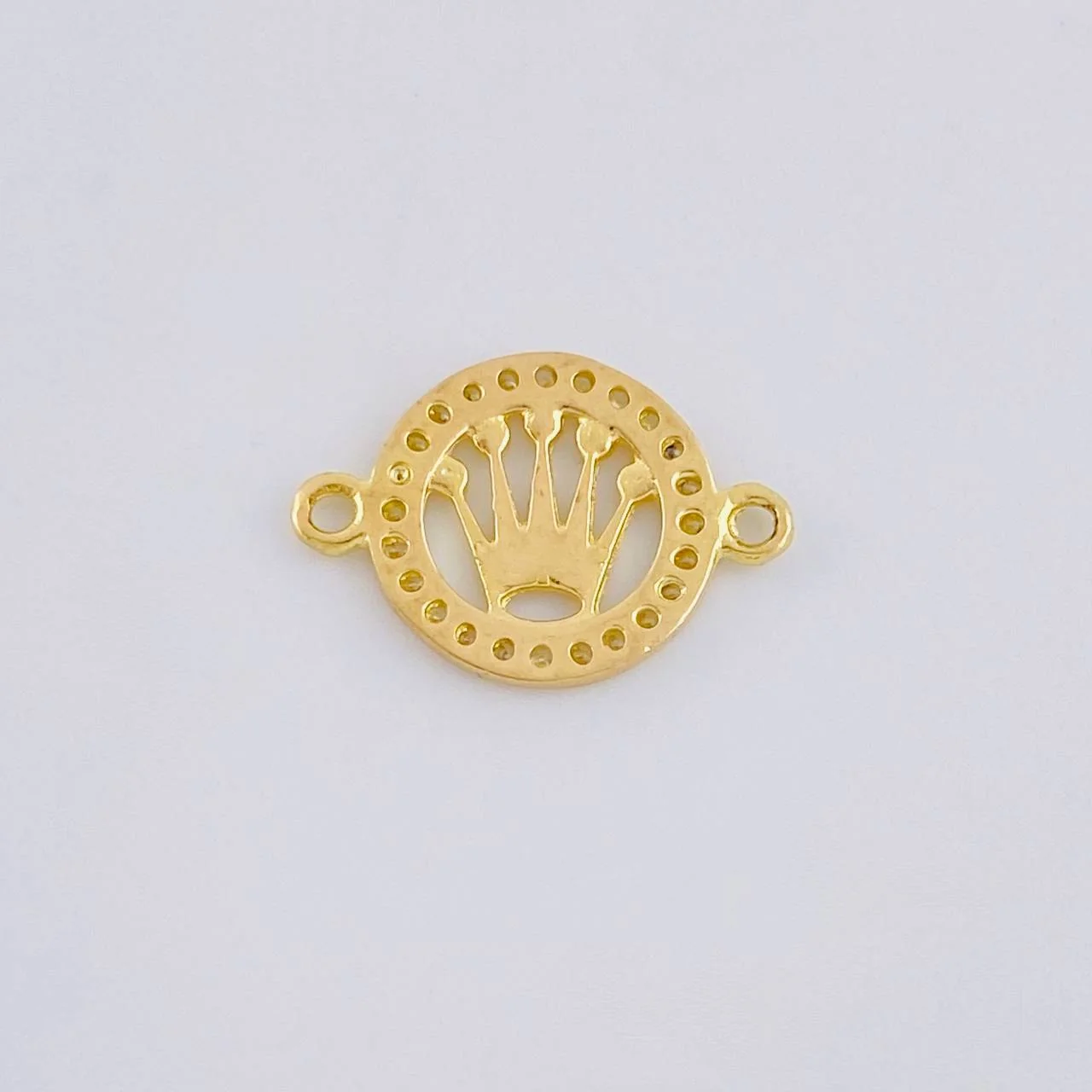 Herraje Circulo Corona 0.75 g / 1/2 in Oro Amarillo 18K - Image 3