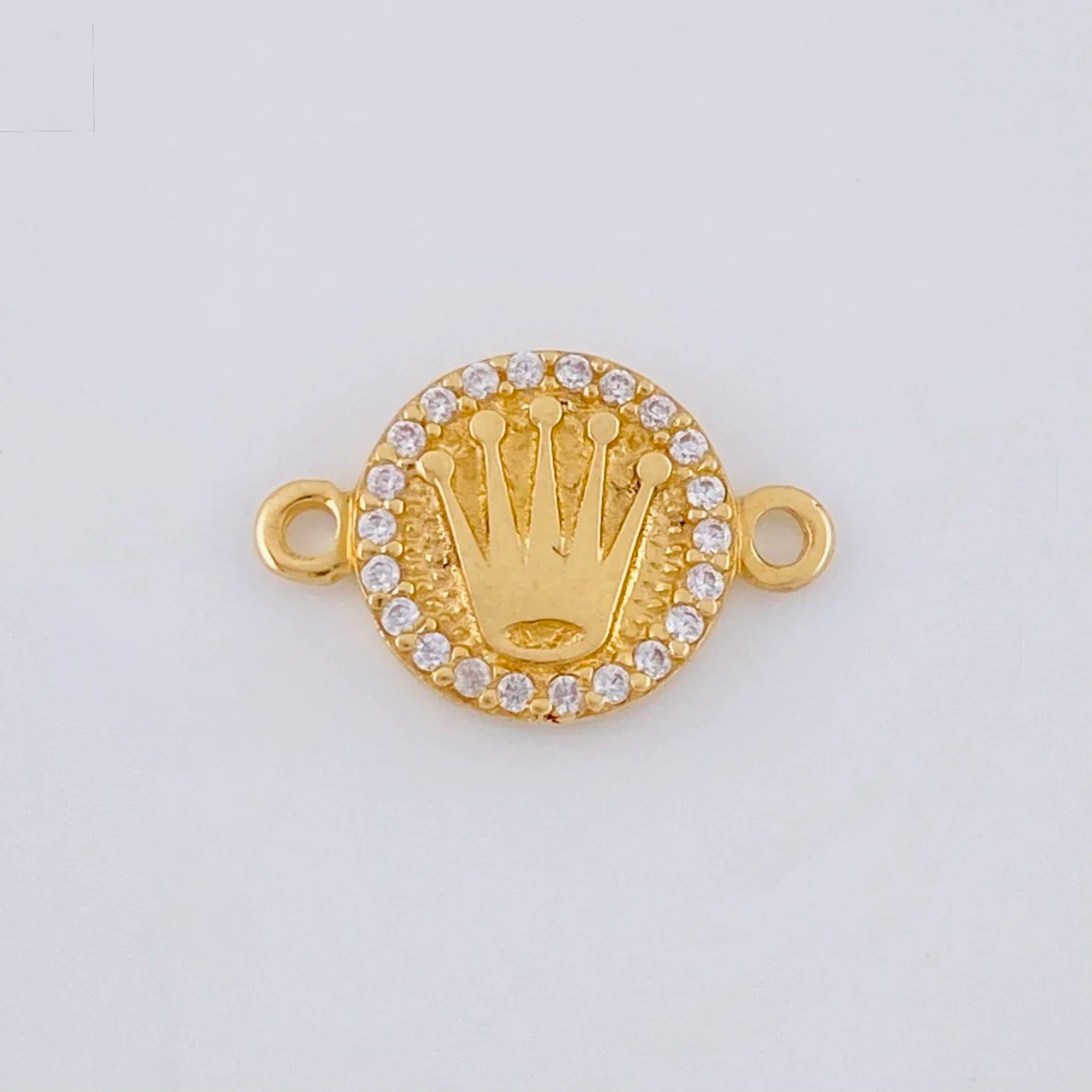 Herraje Circulo Corona 1 g / 1/2 in Oro Amarillo 18K