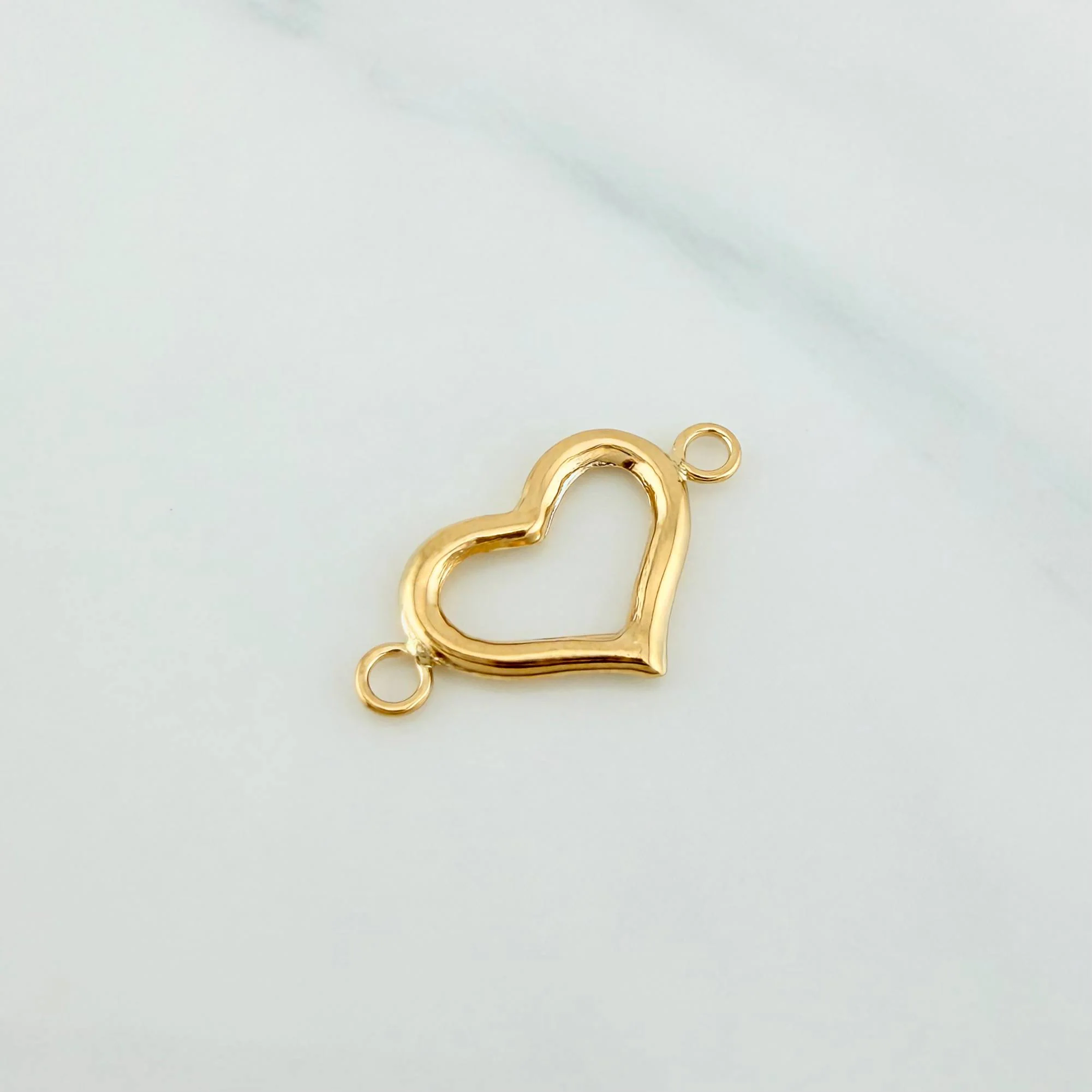 Herraje Corazon 0.45 g / 3/4 in Oro Amarillo 18K - Image 2