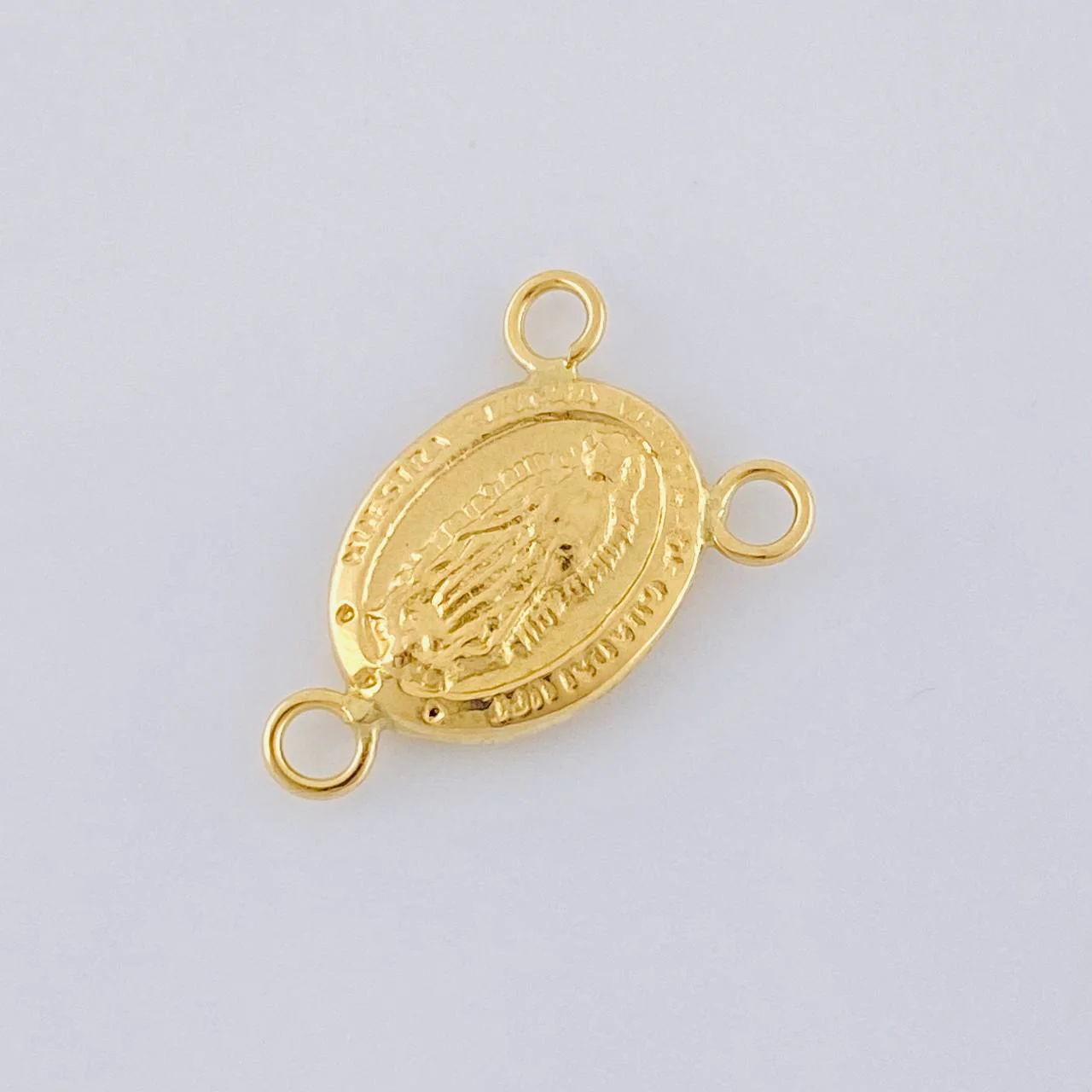 Herraje Crucero Virgen De Guadalupe 0.6 g / 1/2 in Oro Amarillo 18K - Image 3