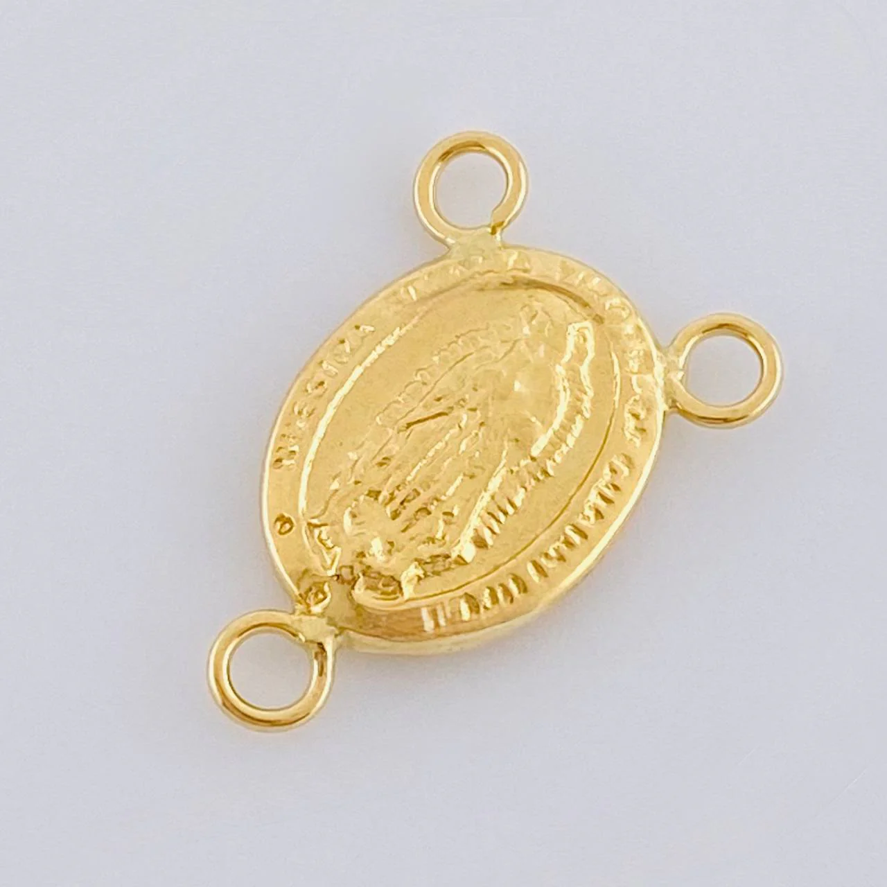 Herraje Crucero Virgen De Guadalupe 0.8 g / 3/4 in Oro Amarillo 18K - Image 2