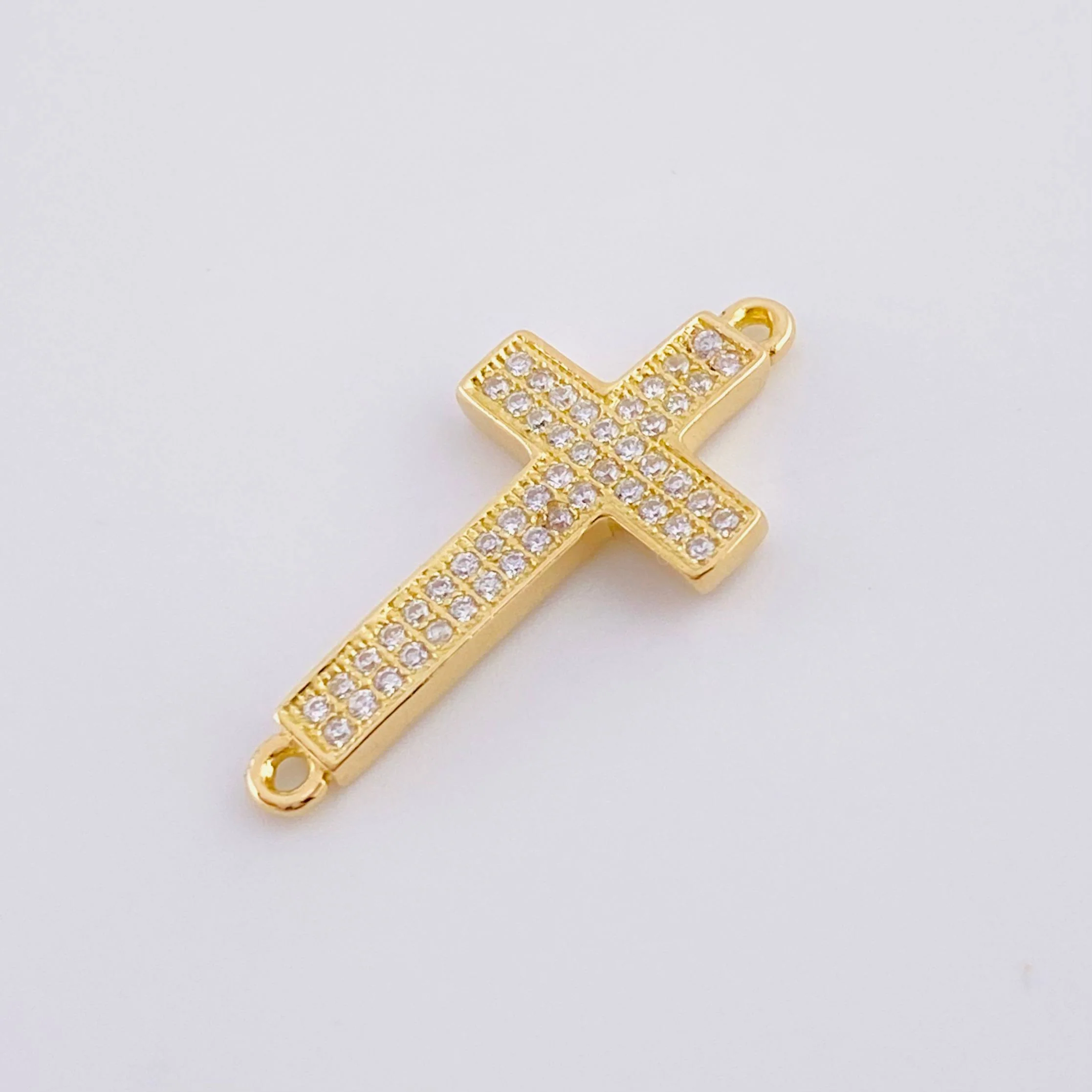 Herraje Cruz 1.7 g / 1 in Oro Amarillo 18K - Image 2